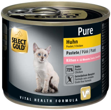 Select Gold Pure macska konzerv kitten csirke