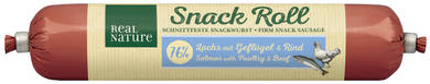 Real Nature Snack Roll kutya jutalomfalat lazac&szárnyas&marha