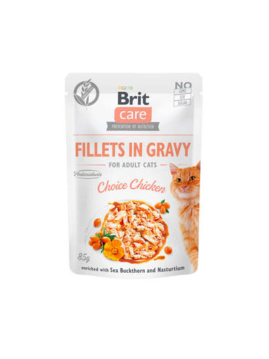 Brit Care macska tasak adult gravy csirke