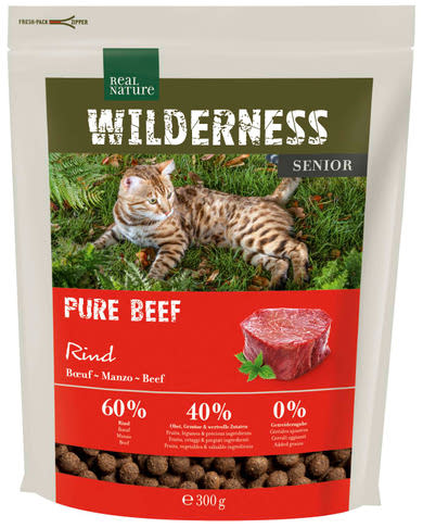 Real Nature Wilderness senior száraz macskaeledel pure marha