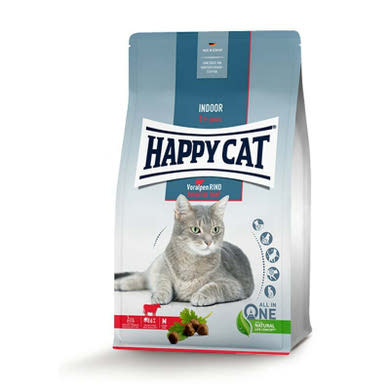 Happy Cat Indoor száraz macskaeledel adult marha