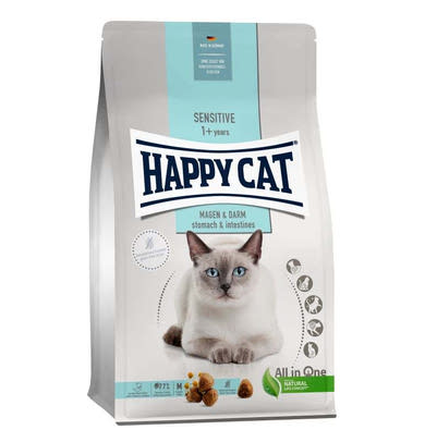 Happy Cat Sensitive száraz macskaeledel adult emésztés