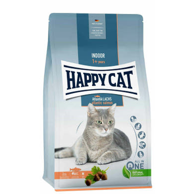 Happy Cat Indoor száraz macskaeledel adult lazac