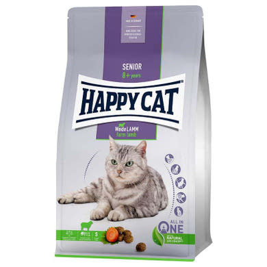 Happy Cat Senior száraz macskaeledel bárány