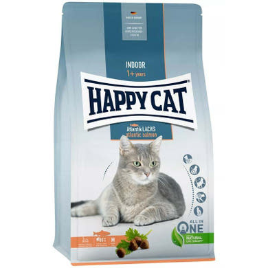 Happy Cat Indoor száraz macskaeledel adult lazac