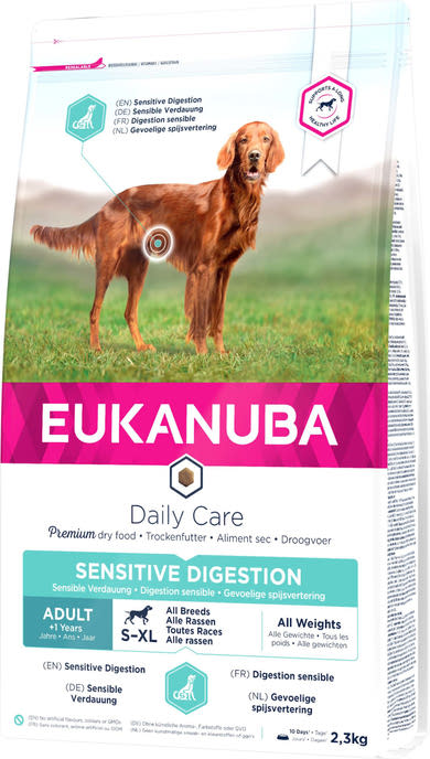 Eukanuba Daily Care száraz kutyaeledel emésztőrendszeri problémára