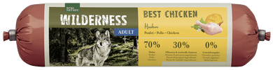 Real Nature Wilderness kutya szalámi adult csirke