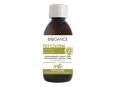 Biogance Phytocare Phytoverm természetes féreghajtó kutyák és macskák számára