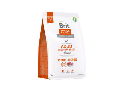 Brit Care Hypoallergenic Medium Breed száraz kutyaeledel adult bárány