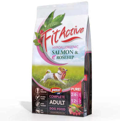 FitActive Pure Hipoallergén száraz kutyaeledel lazac&csipkebogyó