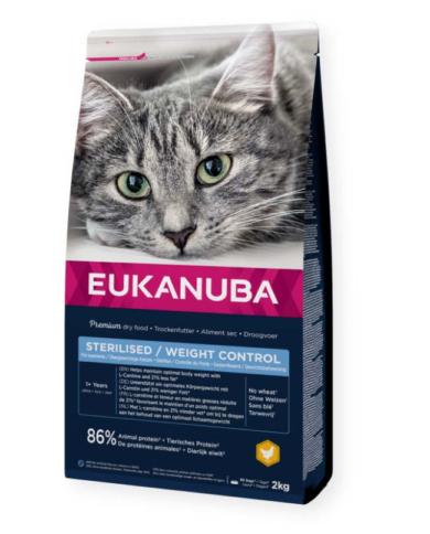 Eukanuba száraz macskaeledel adult steril csirke