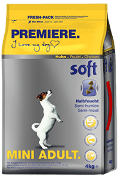 Premiere Soft száraz kutyaeledel adult mini csirke