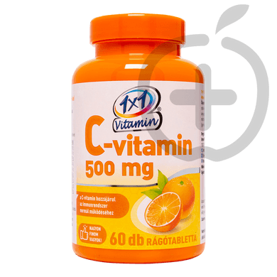 1x1 Vitaday C-vitamin 500 mg narancs ízű rágótabletta