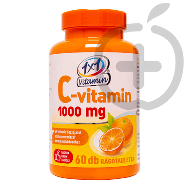 1x1 Vitaday C-vitamin 1000 mg narancs ízű rágótabletta