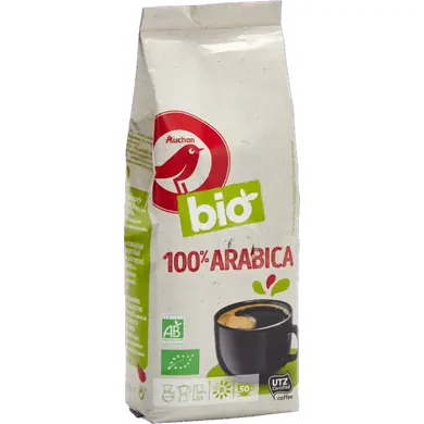 Auchan Nívó Bio őrölt kávé 100% Arabica