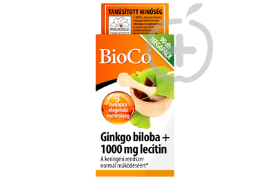 BioCo Ginkgo biloba+ Lecitin Megapack lÃ¡gyzselatin kapszula