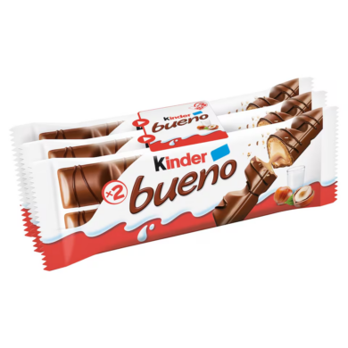 Kinder Bueno tejcsokoládéval bevont ostya tejes-mogyorós krémmel töltve 3db
