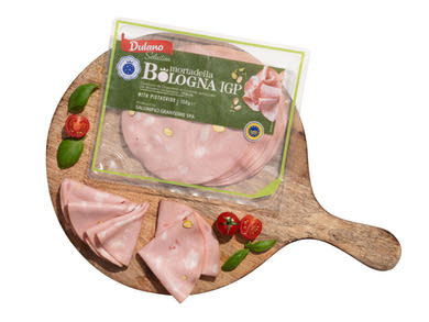 Dulano Selection Olasz mortadella pisztáciával, szeletelt