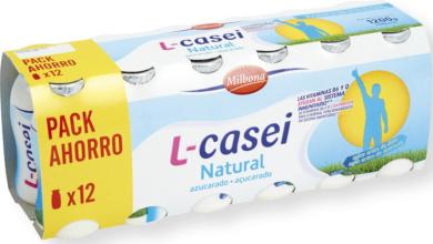 Milbona L.Casei joghurtital, natúr 6 x 100 g