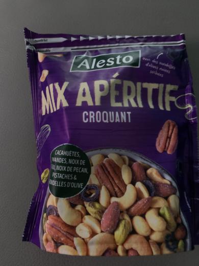 Alesto Snack mix olivabogyó-karikákkal,  pörkölt, sózott