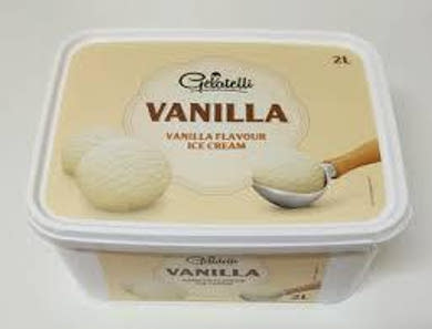Gelatelli Prémium jégkrém vaníliás jégkrém kekszdarabokkal