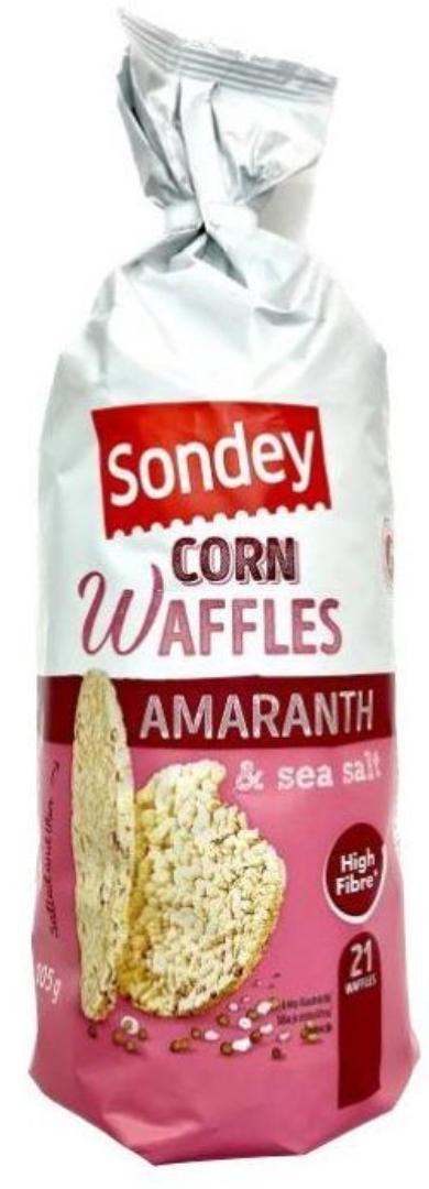 Sondey Extrudált, sós kukorica szeletek amaránttal és tengeri sóval