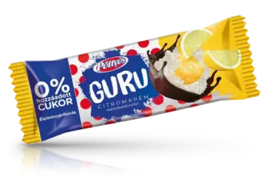 Pöttyös Guru citromkrémes 0% hozzáadott cukorral