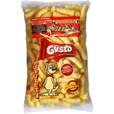 Gusto Pufoletti natur ízesítésű extrudált kukorica pehely