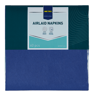 METRO PROFESSIONAL Airlaid Szalvéta Dark Blue 40 x 40 cm 60 x