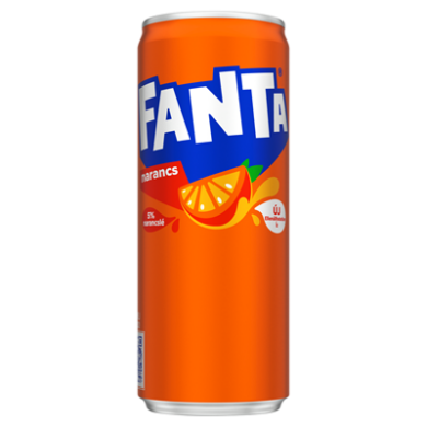 Fanta Szénsavas Narancsízű Üdítőital 330 ml