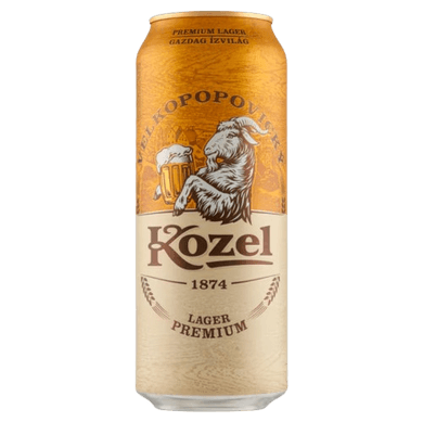 Kozel világos sör, dobozos, 4,6%