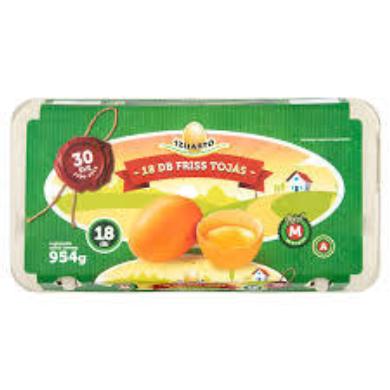 Friss tojás A osztályú, 18 db, M méret