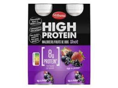 Milbona High Protein Shot erdei gyümölcsös 4x 94ml