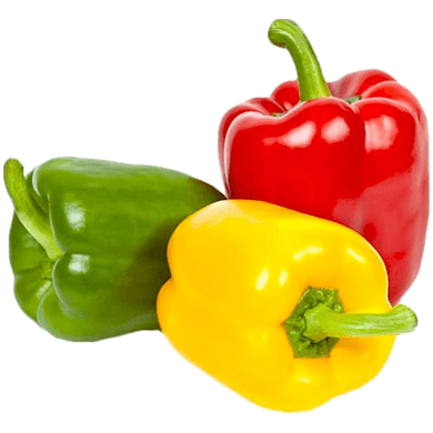 Kaliforniai paprika piros-zöld-sárga