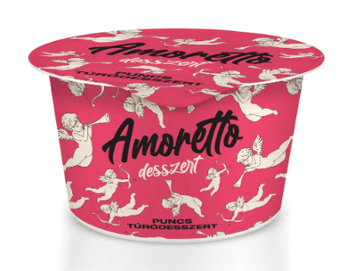 Amoretto puncsos túródesszert