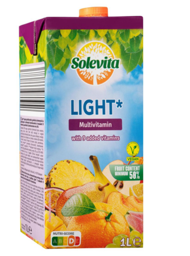 Solevita Light multivitaminlé 50%-os gyümölcstartalommal