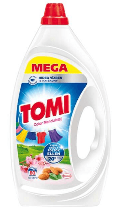 Tomi Color Mandulatej 3,6L 80 mosás folyékony mosószer