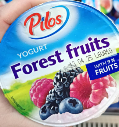 Pilos Gyümölcsjoghurt erdei gyümölcsös, 400g