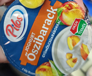 Pilos joghurt gyümölcsdarabos őszibarackos, 150 g