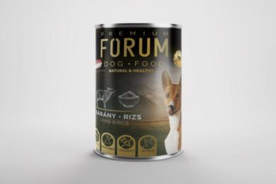 Forum prémium nedves kutyaeledel, bárány-rizs ízesítéssel, 1,24 kg