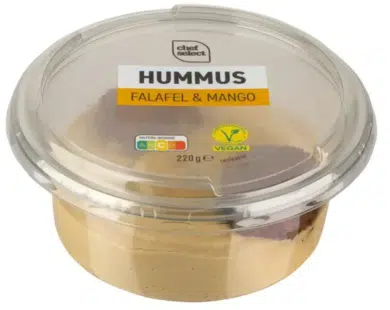 Chef Select Hummusz falafelgolyókkal és csicseriborsós mangókeszítménnyel