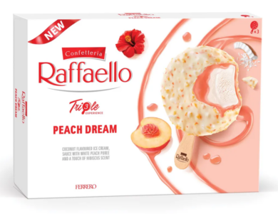 Ferrero Raffaello Triple Experience 3x jégkrém, barack-hibiszkusz ízzel