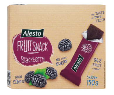 Alesto Gyümölcsszelet szeder, 5x30 g, 150 g