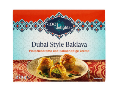 1001 Delights Dubai stílusú baklava