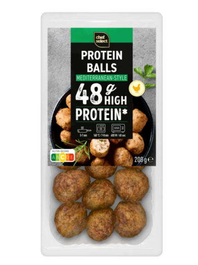 Chef Select High Protein csirkehúsgolyó mediterrán ízesítésű