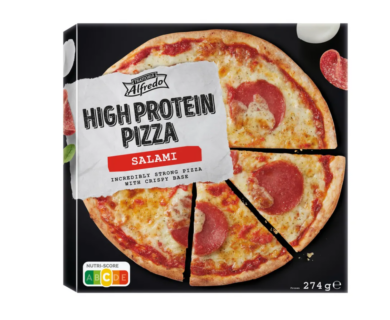 Trattoria Alfredo High Protein pizza szalámis
