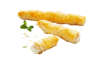Sajttekercs myzithra és feta sajttal