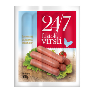 24/7 Baromfivirsli, glutén-, laktóz-, szójamentes