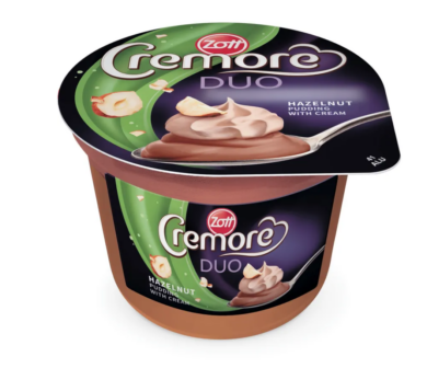 Zott Cremore Duo mogyorós puding