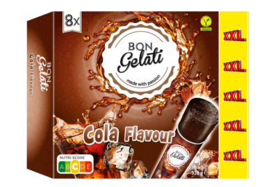 Bon Gelati Vizes jégkrém kólás 8db
